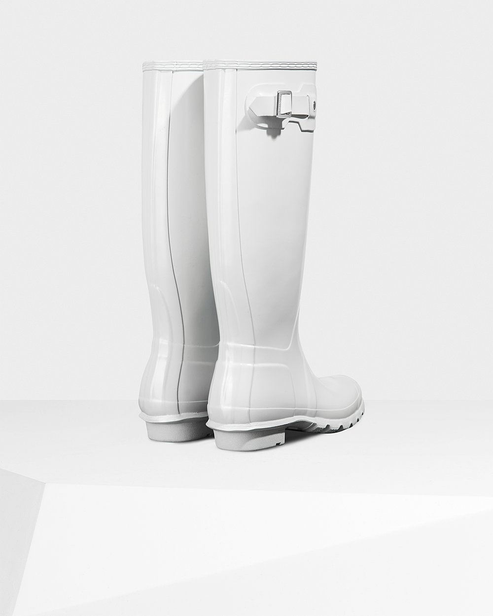 Womens Hunter Tall Rain Boots White - Original Gloss - 8416703-OM